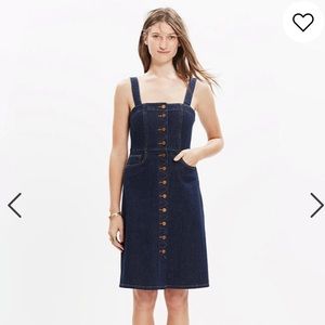 Madewell denim overall dress in Matilda wash